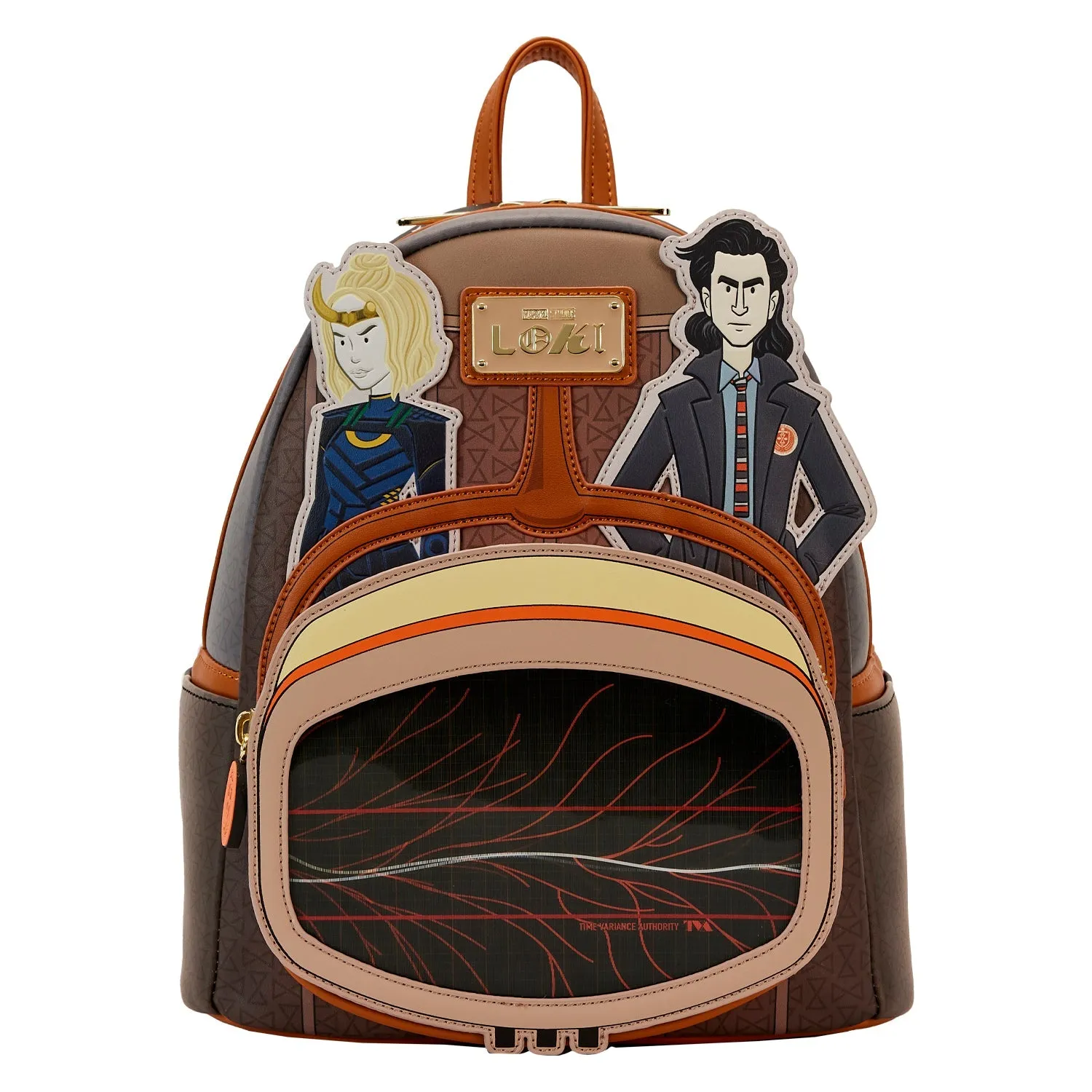 Loungefly x Marvel Loki TVA Lenticular Multiverse Mini Backpack