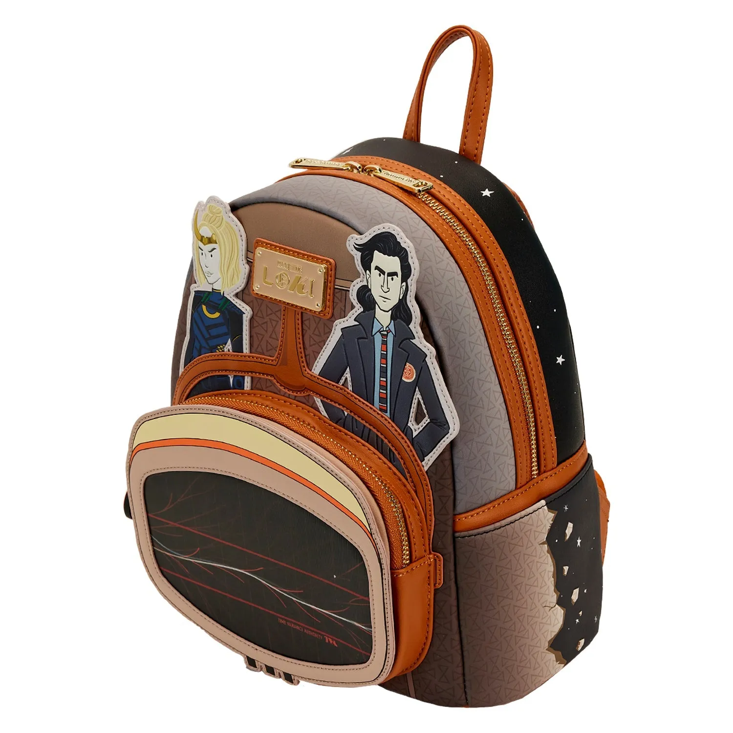Loungefly x Marvel Loki TVA Lenticular Multiverse Mini Backpack