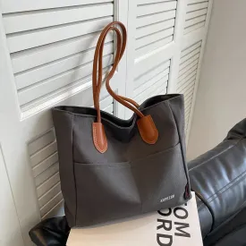 Luxe Canvas Chic - Stylish Handbag