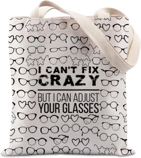 Lywjyb Birdgot Glasses Inspired Tote Bag Dispensing Opticians Gift Optometry Gift Eye Doctor Vision Gift