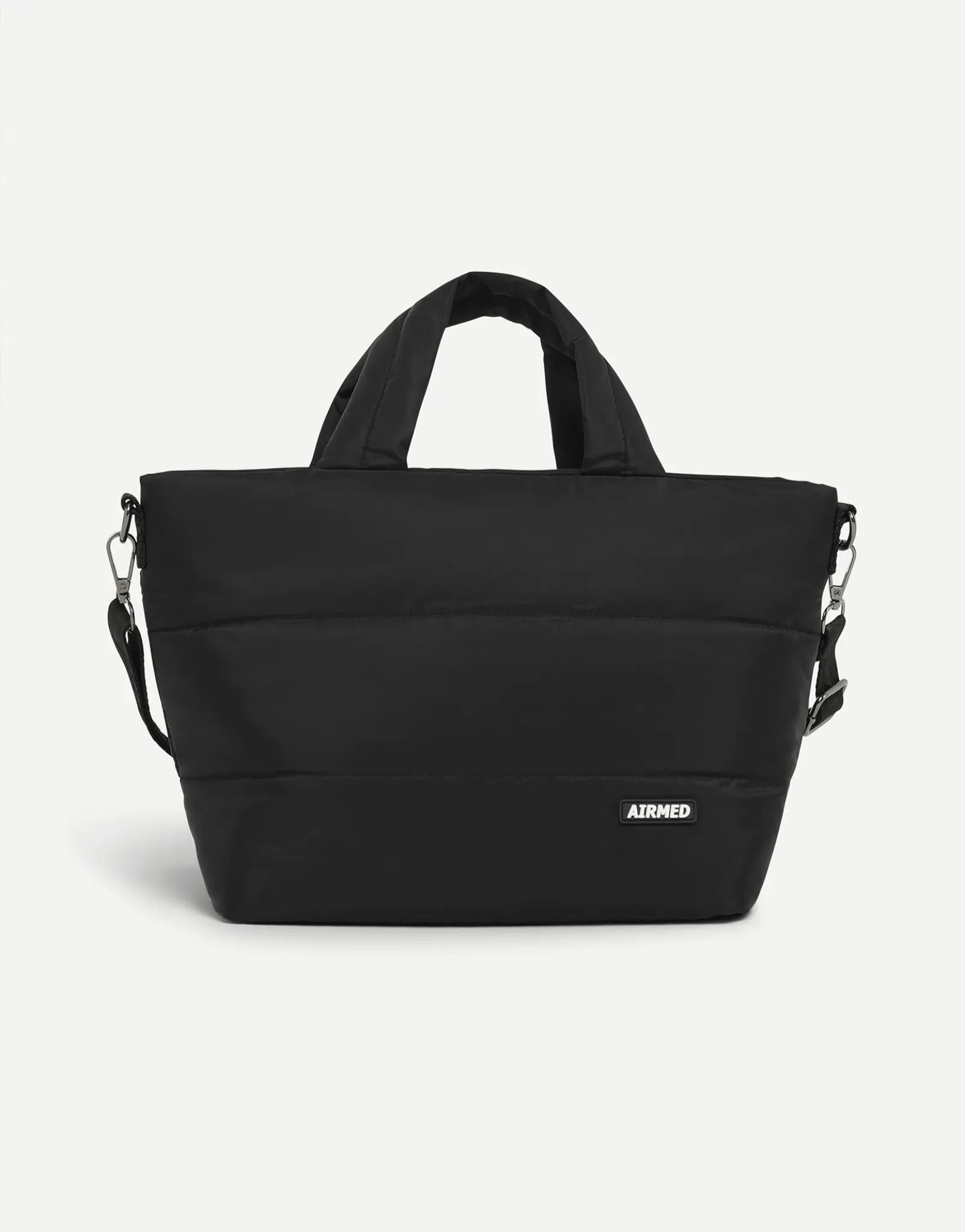Mini Puffer Tote Bag - Black