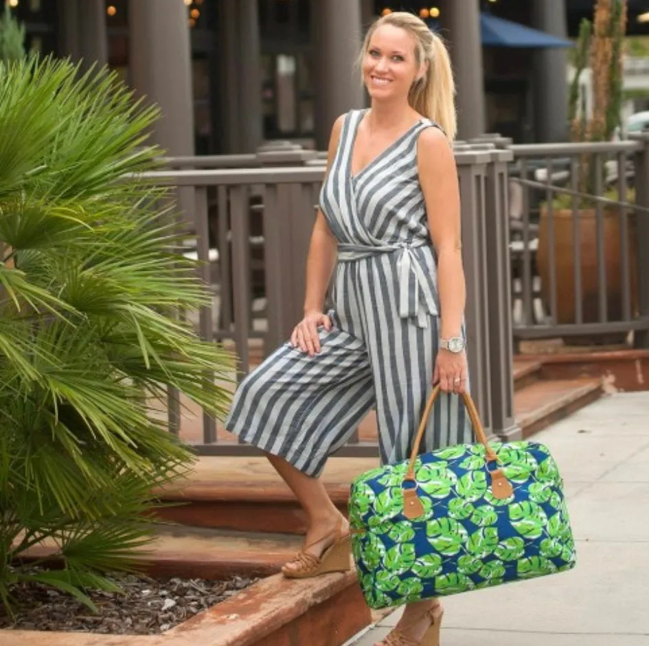 Monstera Leaf Weekender Tote