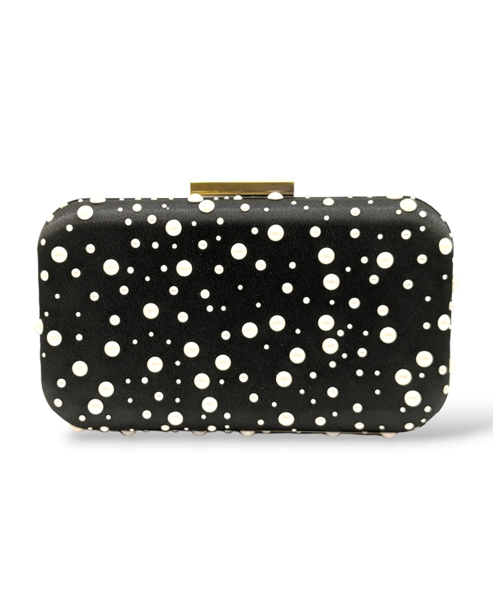 Octavia Pearl Polka Dot Clutch