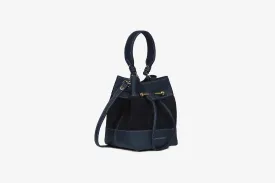 Osette - Leather/Suede Navy with Grey Stitch