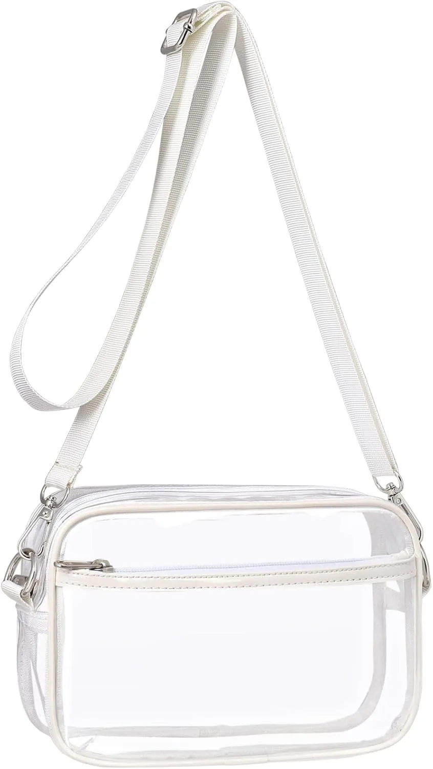 PACKISM Clear Bag for Stadium Events - Clear Purses for Women Stadium Crossbody Concert Bag for Game Day Sports, Festival