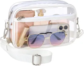 PACKISM Clear Bag for Stadium Events - Clear Purses for Women Stadium Crossbody Concert Bag for Game Day Sports, Festival