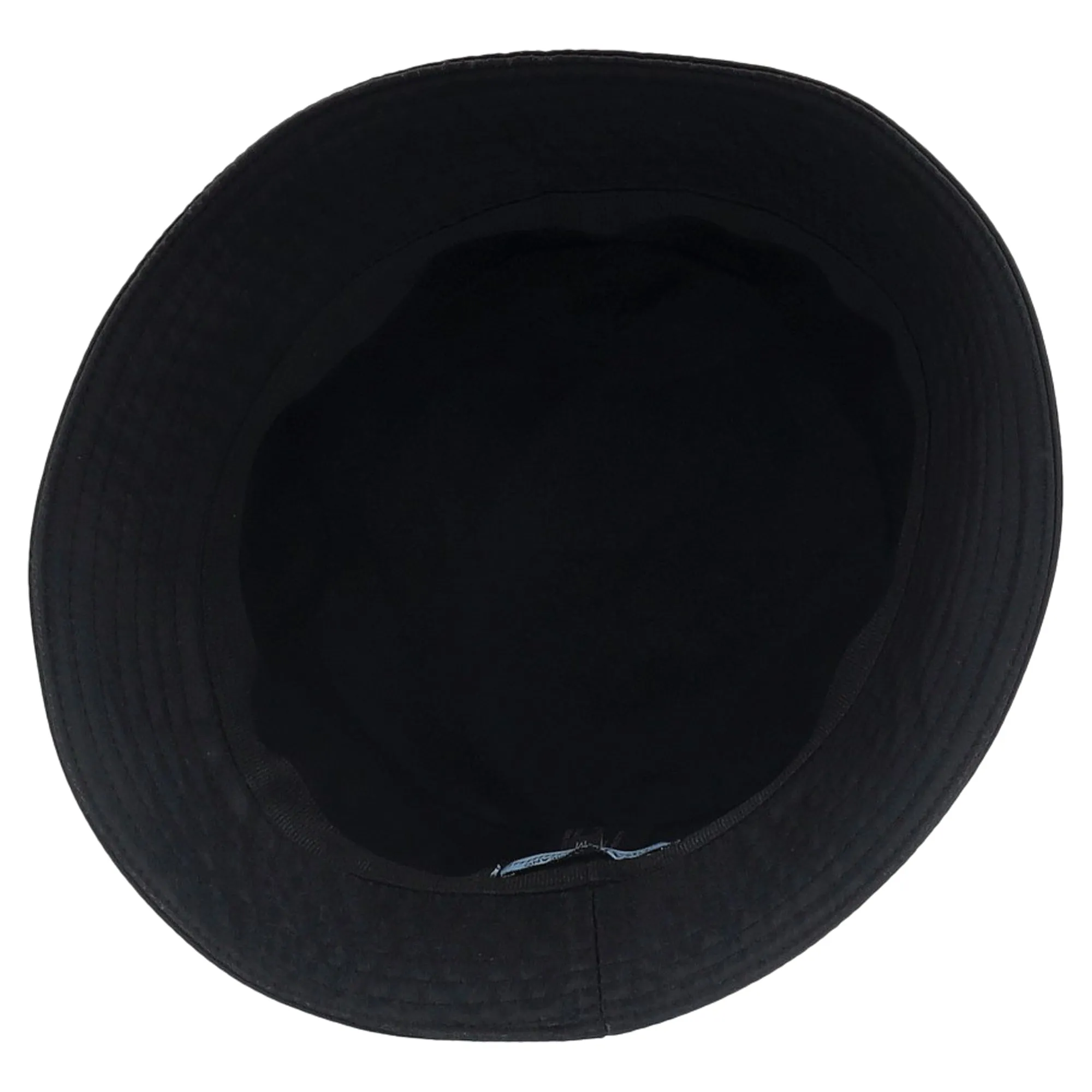 Prada Logo Plaque Bucket Hat in Black Nylon
