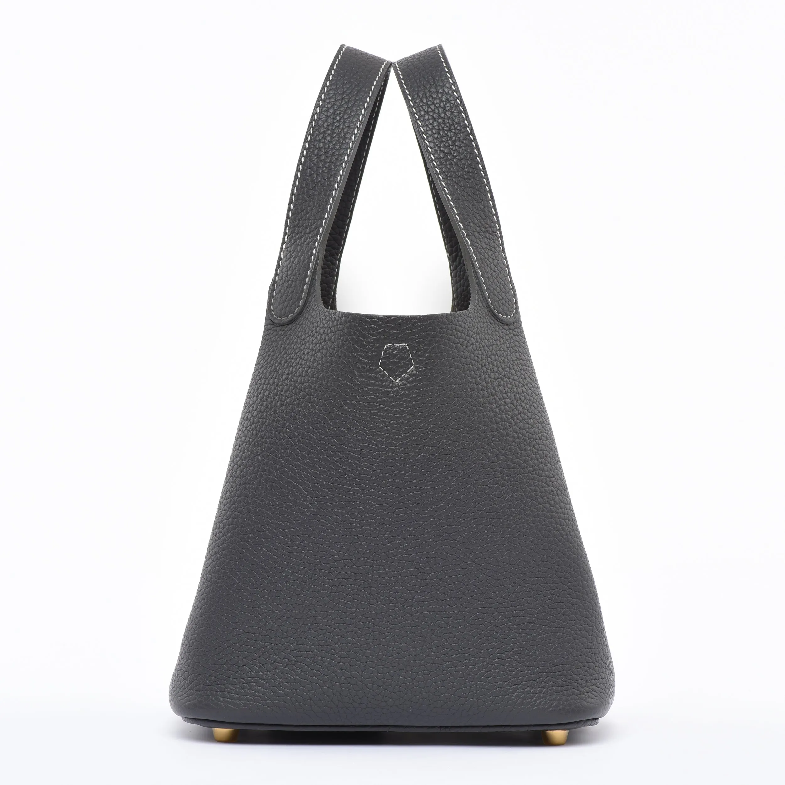 PRE ORDER Josette - Versatile Bucket Bag - Grained Cowhide - ELEPHANT GREY