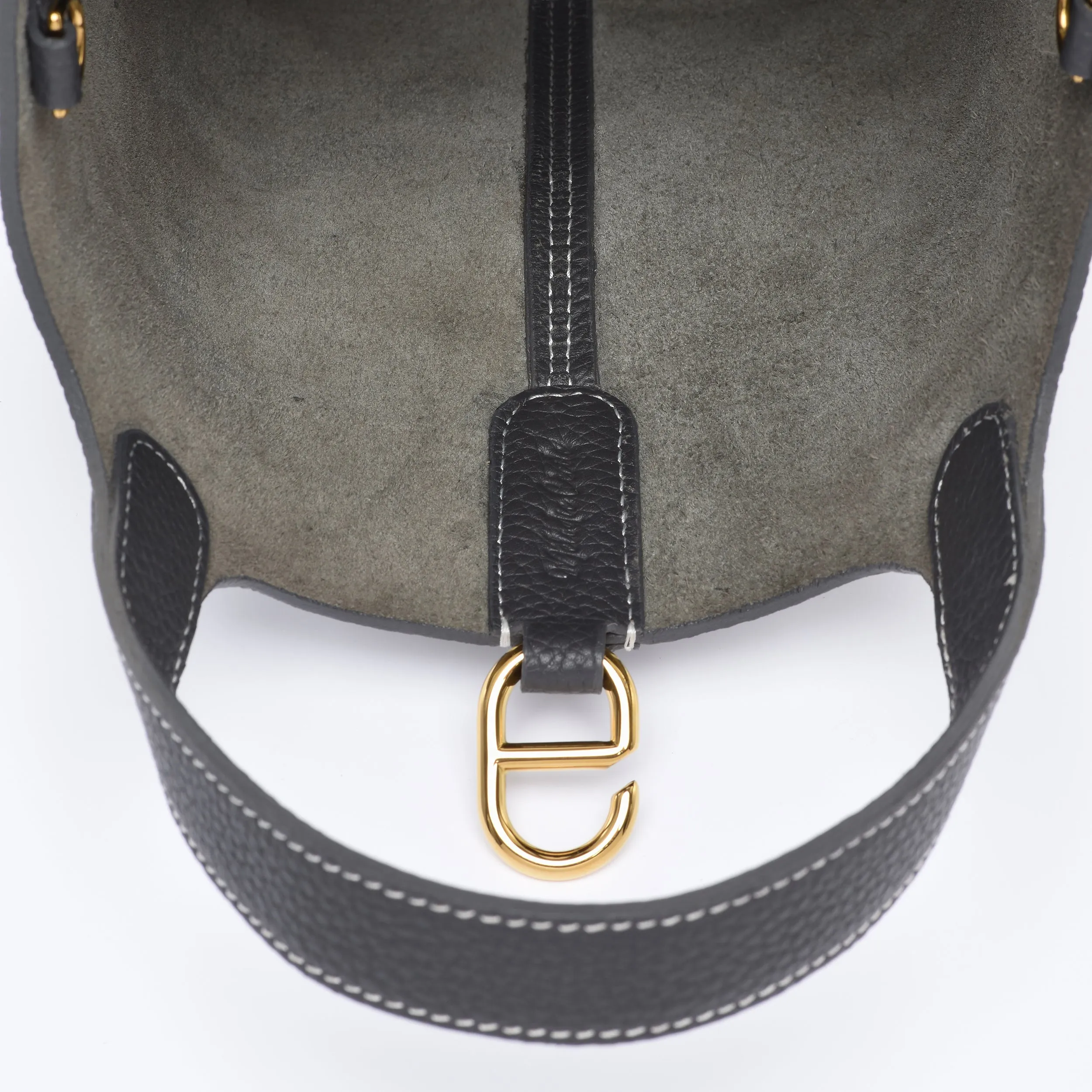 PRE ORDER Josette - Versatile Bucket Bag - Grained Cowhide - ELEPHANT GREY