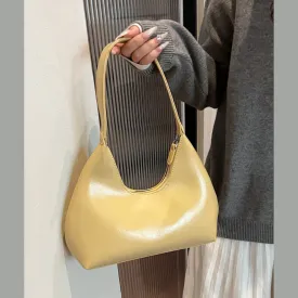 PU Leather Shoulder Bag with Zip