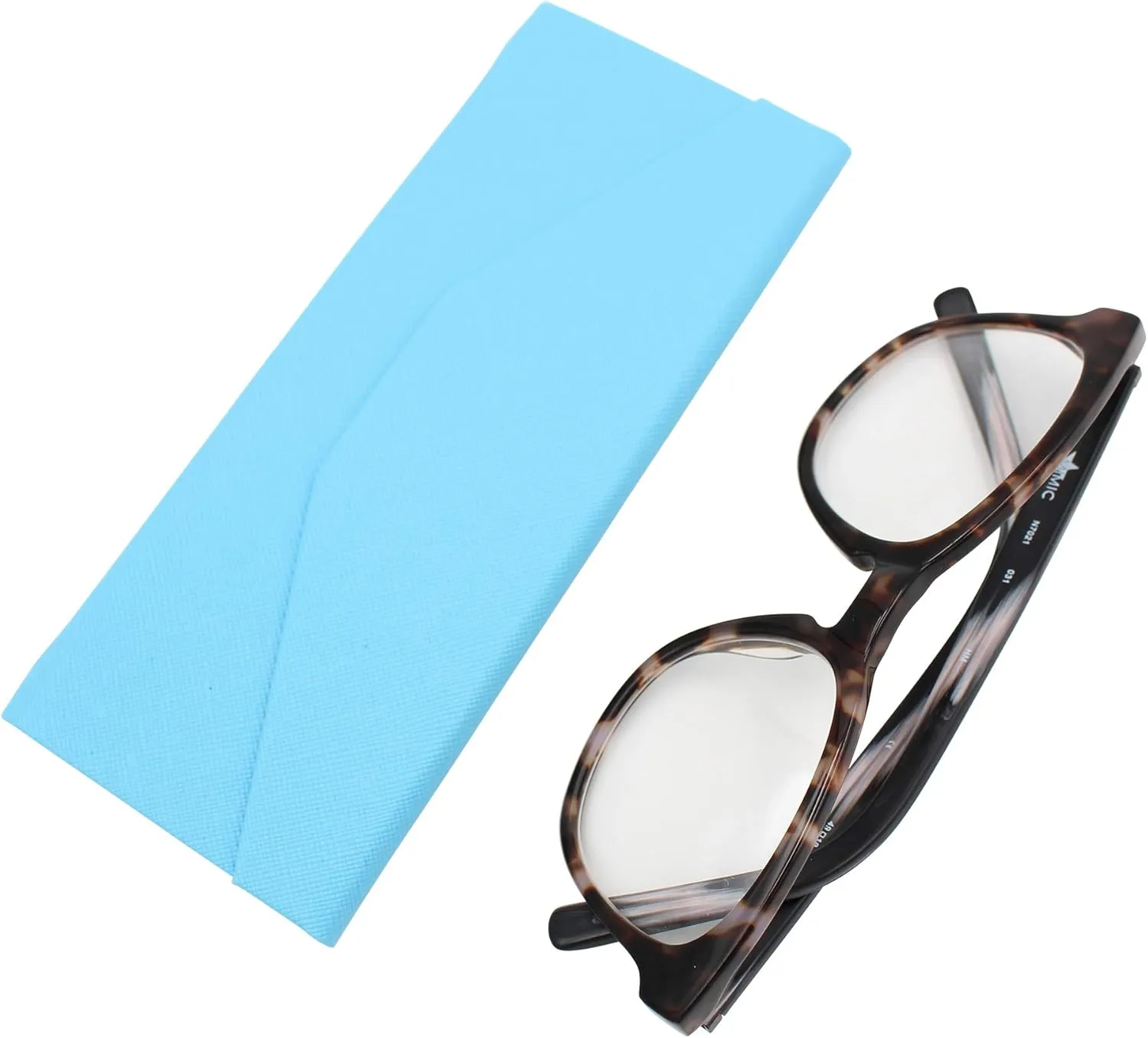 Real Sic Glasses Case for Men and Women - Magnetic Folding Hard Shell Sunglass Holder - Inspired by Solid Color