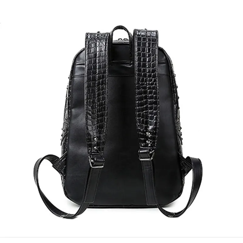 Stylish Backpacks with 3D Wolf Head / Special cool shoulder Bags / PU Leather Laptop bags