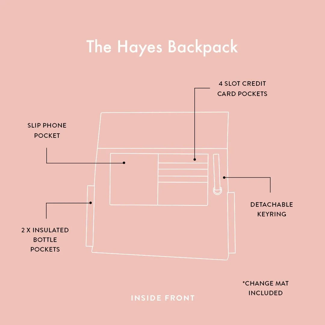 The Hayes Baby Bag Backpack - Sky Blue