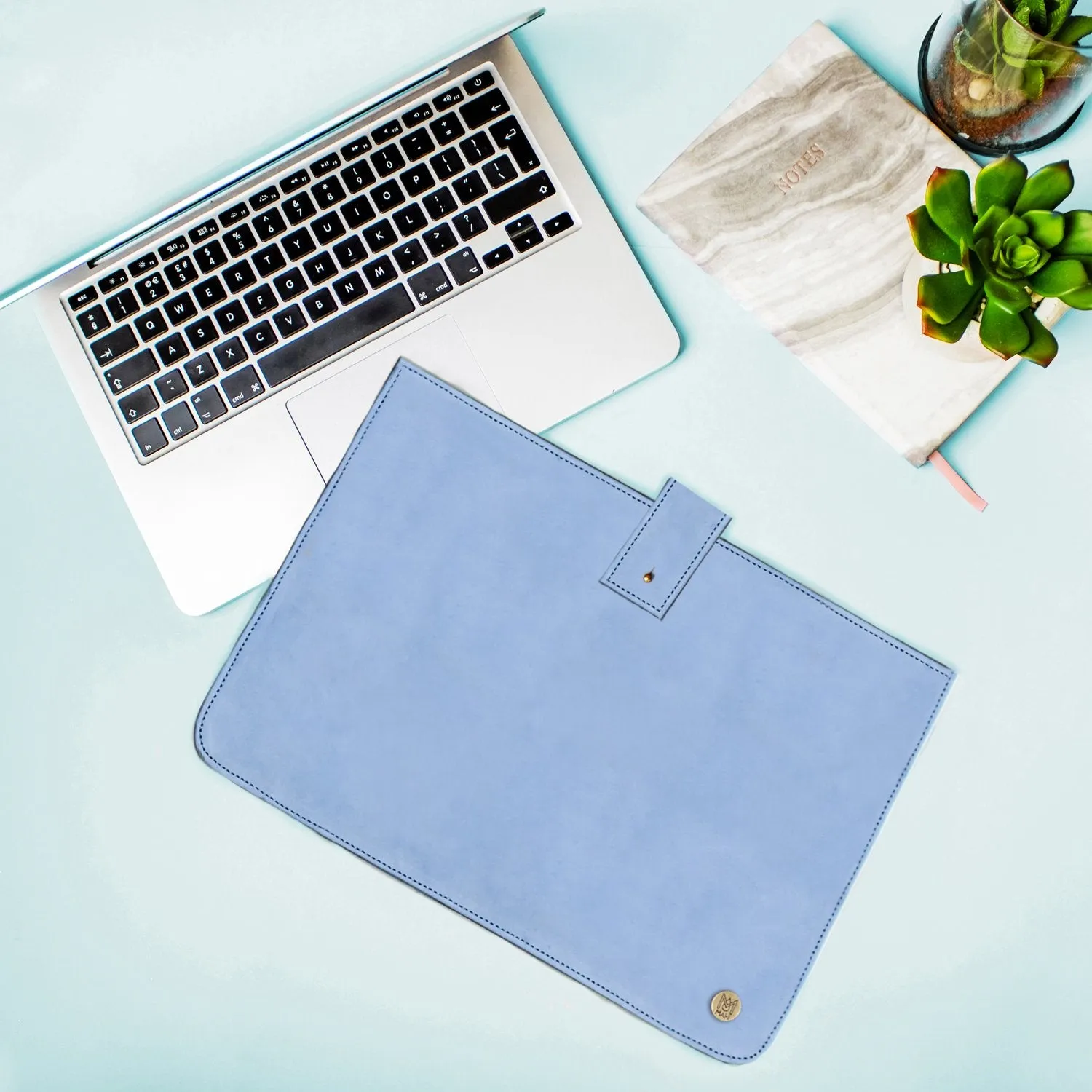 The Stockholm Macbook Sleeve (Blue Suede)