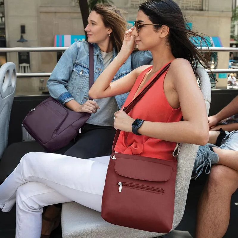 Travelon Anti-Theft Classic Crossbody Bucket Bag (RFID Blocking)