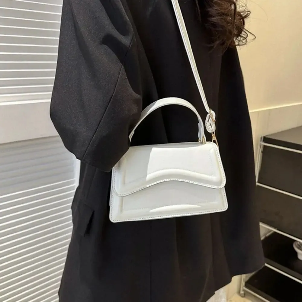 Trendy Crossbody Handbag with Unique Flap Design