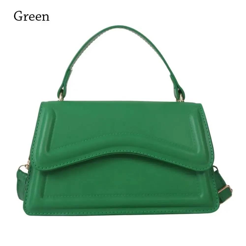 Trendy Crossbody Handbag with Unique Flap Design