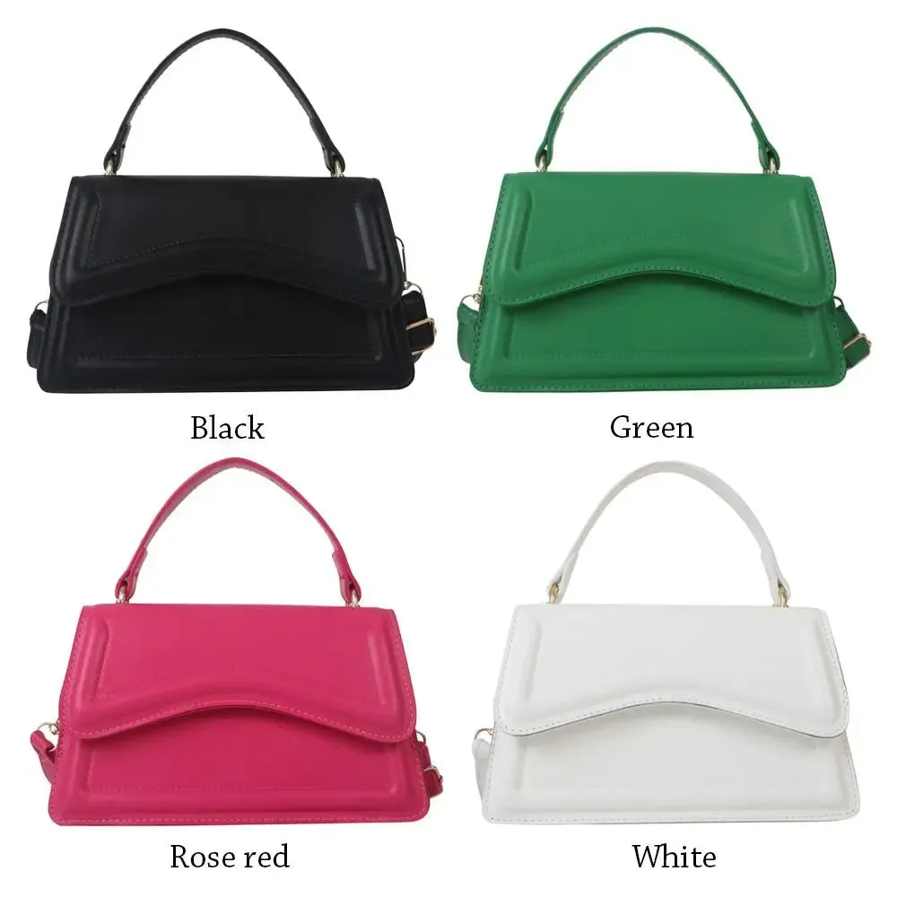 Trendy Crossbody Handbag with Unique Flap Design