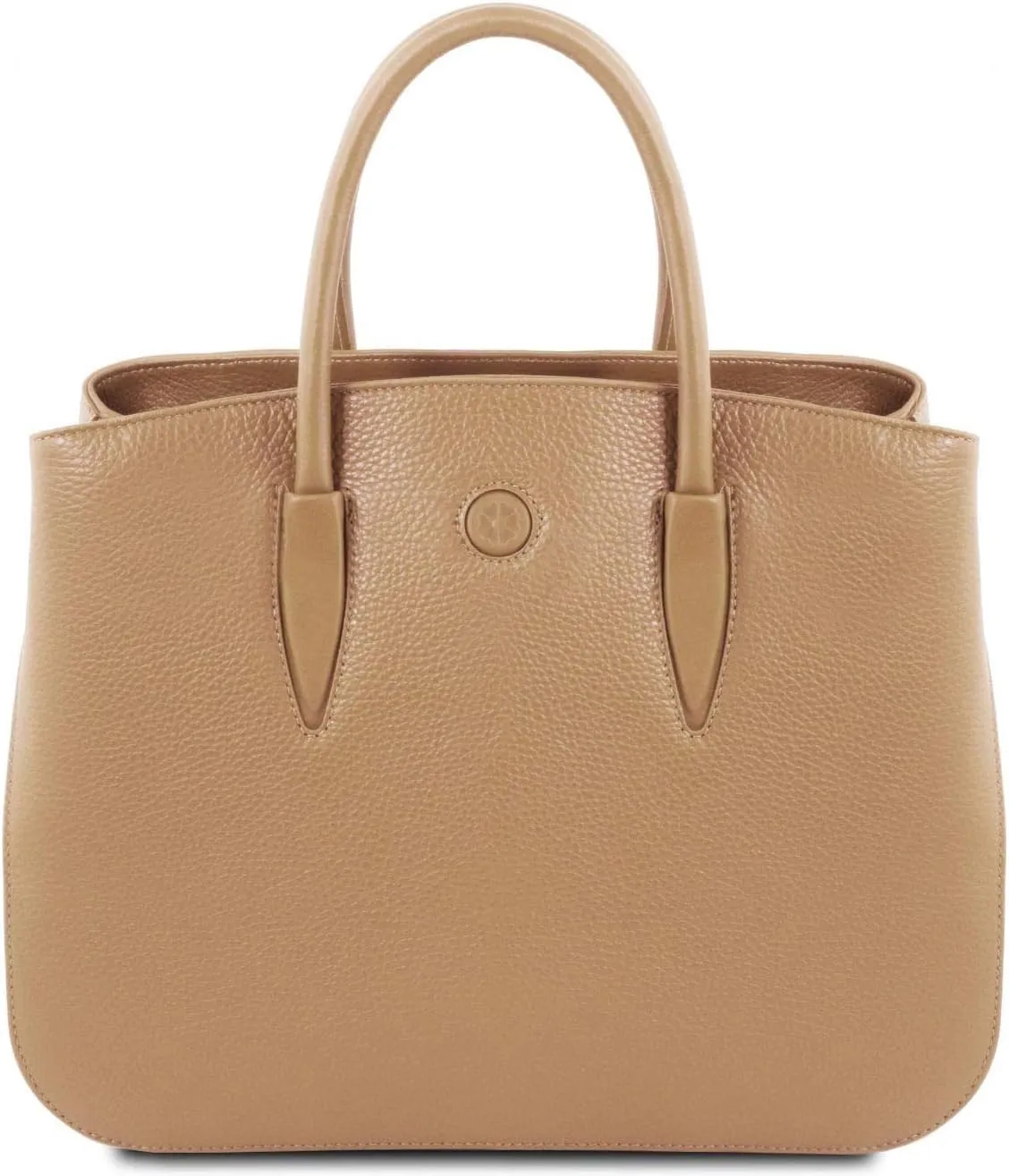 Tuscany Leather Camelia Leather Handbag - TL141728 (Champagne)