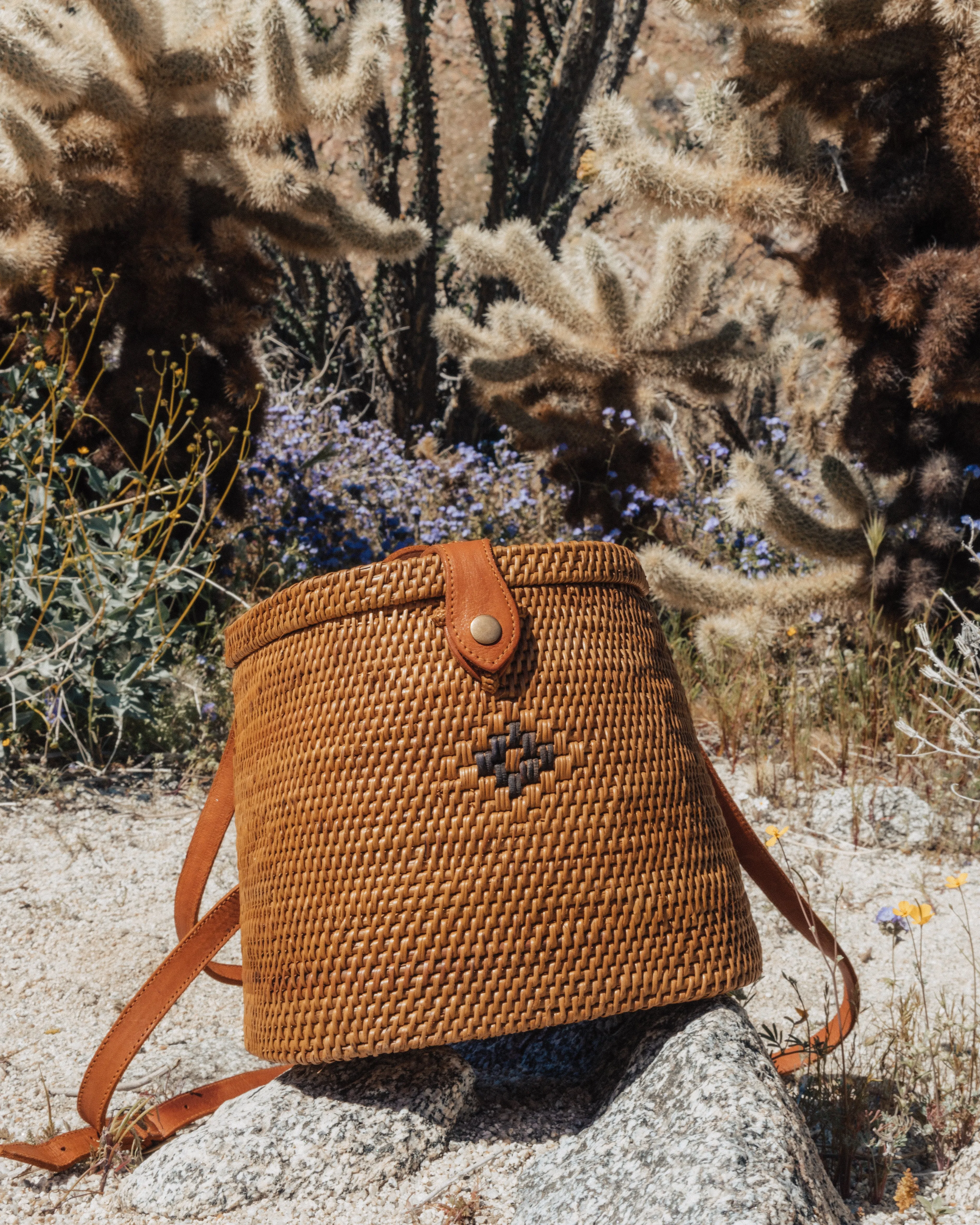 Vegan Bingin Rattan Backpack