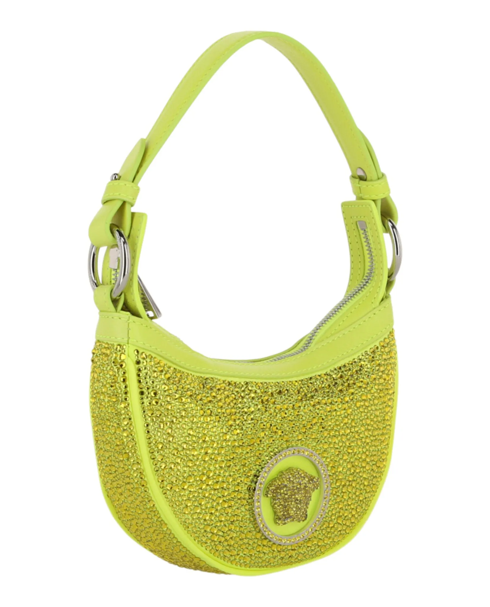 Versace Crystal Repeat Mini Hobo Bag