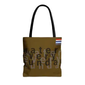 WATEREVERYSUNDAY Basic Logo Everyday Tote - Brownie