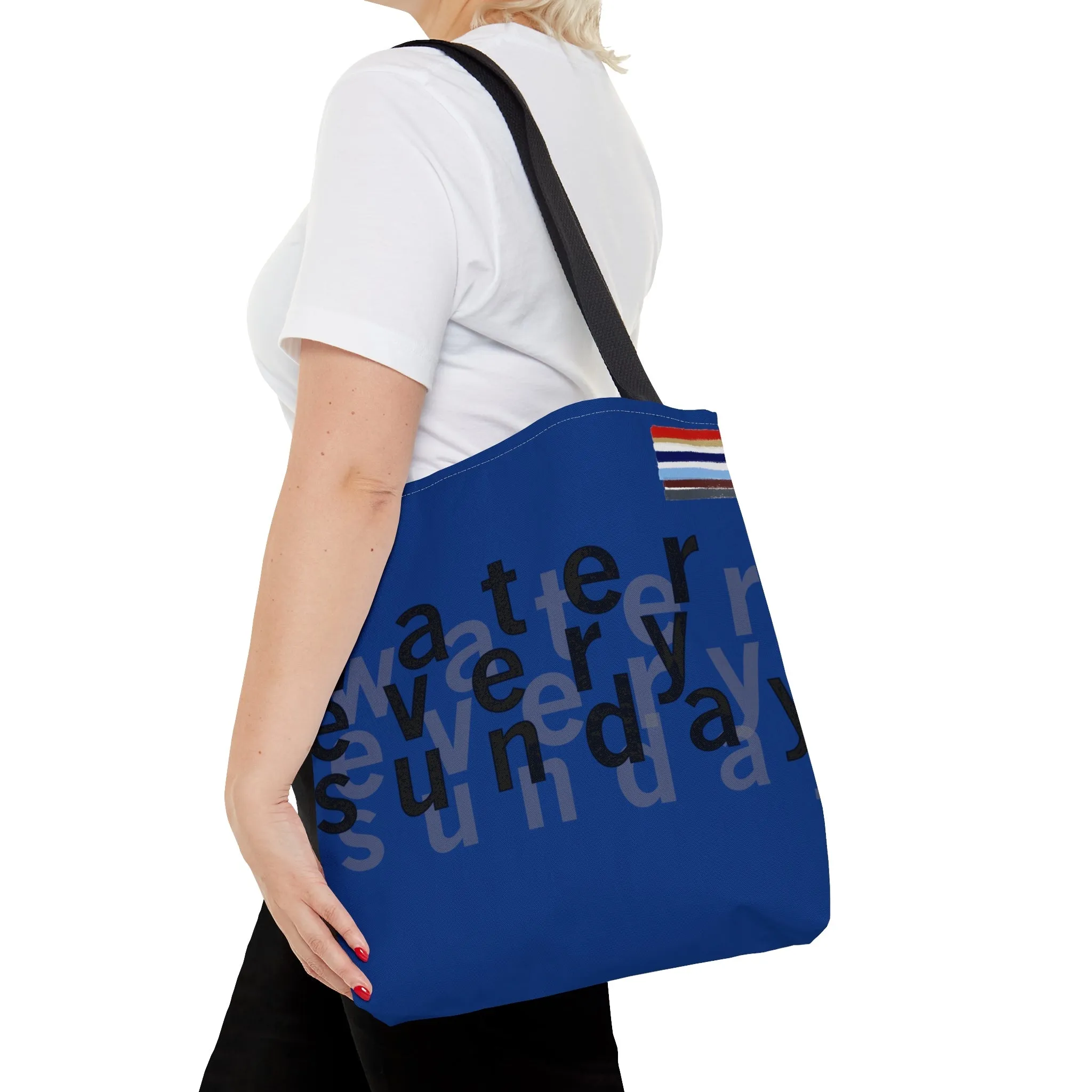WATEREVERYSUNDAY Basic Logo Everyday Tote - Cobalt Blue