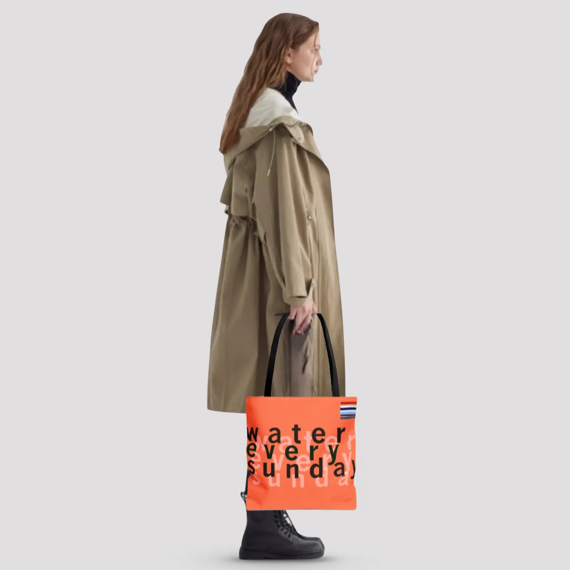 WATEREVERYSUNDAY Basic Logo Everyday Tote - Peach Fuzz (2024 Limited Edition)