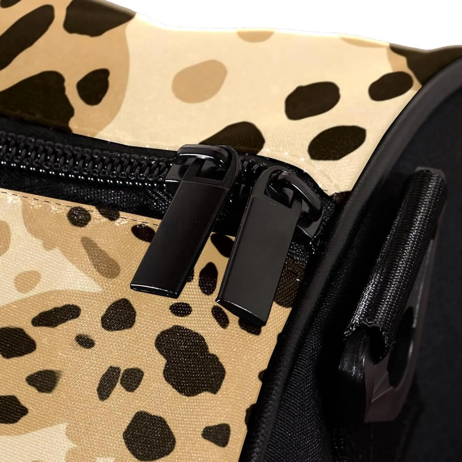 Weekender Travel Bag,Small Gym Bag,Yellow Leopard Print,Gym Duffle Bag