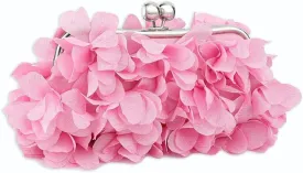 Women Elegant Evening Purse, Small Floral Clutch Bag with Detachable Chain for Wedding, Party, Prom