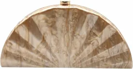 Women Fan Shell Acrylic Clutch Purse Marble Evening Bag Unique Handbag Cute Shell Clutch Wedding Purse for Party